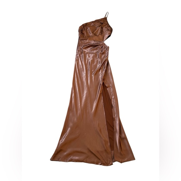 Shona Joy La Lune Asymmetrical Gathered Maxi Formal Party Evening Size US 6 - Picture 2 of 14